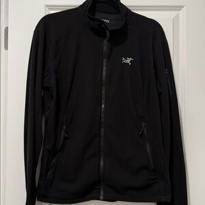 Arc’Teryx Full-Zip Jacket Women XL Black Micro Grid